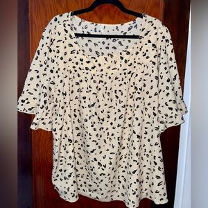 Cheetah Print Blouse